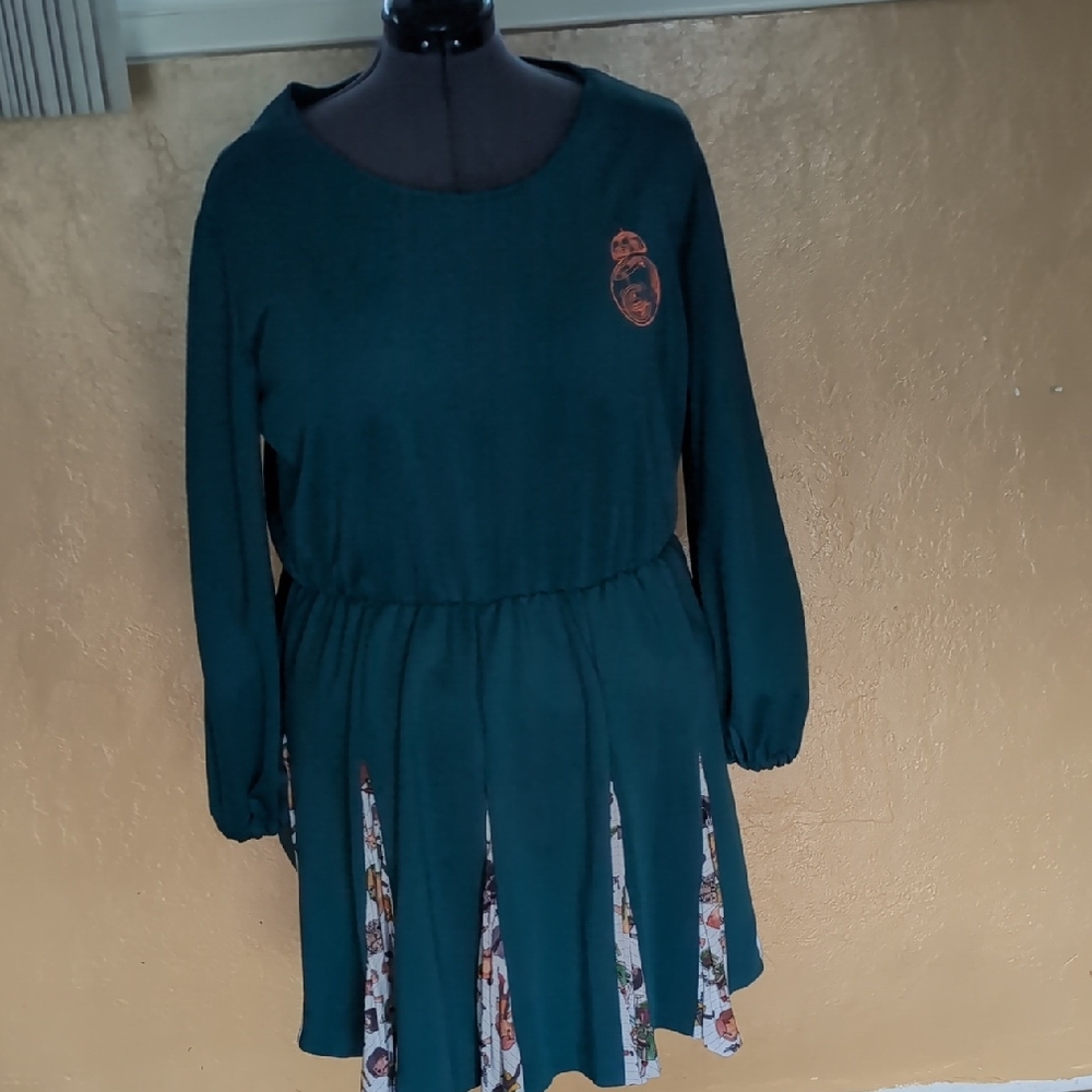 Disney *LIKE* Teal Long Sleeve Dress with Star Wars Accents